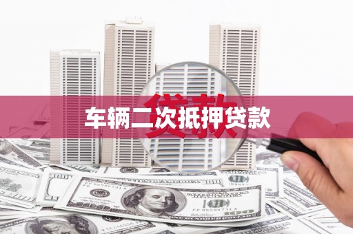 大安车辆二次抵押贷款
