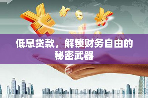 大安低息贷款，解锁财务自由的秘密武器