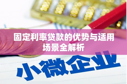 大安固定利率贷款的优势与适用场景全解析