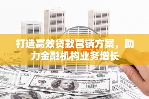 大安打造高效贷款营销方案，助力金融机构业务增长