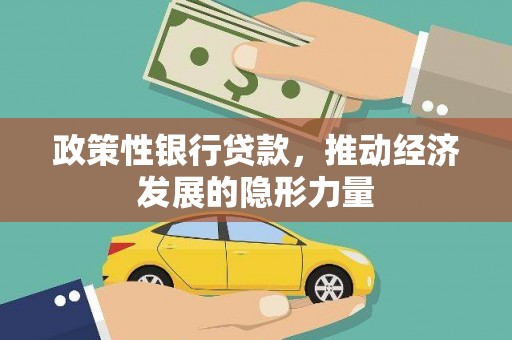 大安政策性银行贷款，推动经济发展的隐形力量