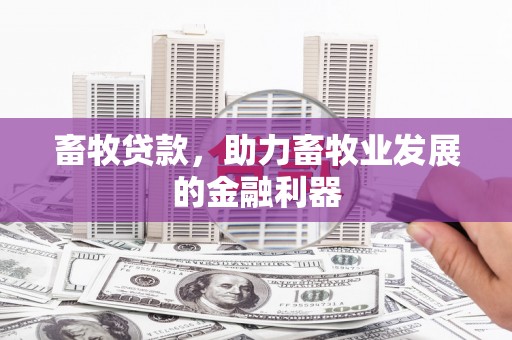 大安畜牧贷款，助力畜牧业发展的金融利器