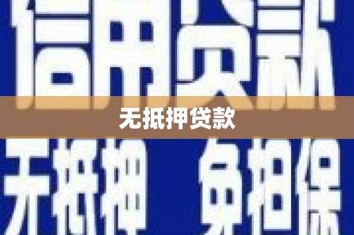 大安无抵押贷款