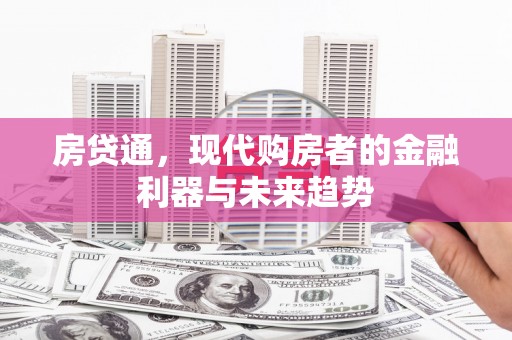 大安房贷通，现代购房者的金融利器与未来趋势