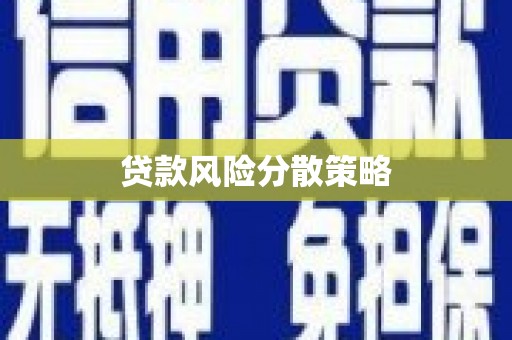 大安贷款风险分散策略