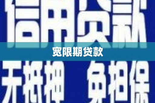 大安宽限期贷款