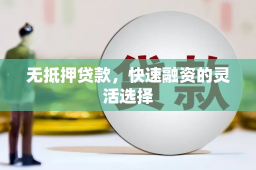 大安无抵押贷款，快速融资的灵活选择