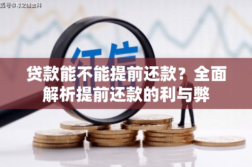 大安贷款能不能提前还款？全面解析提前还款的利与弊