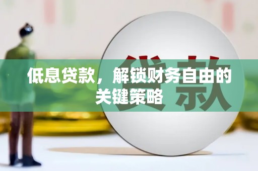 大安低息贷款，解锁财务自由的关键策略