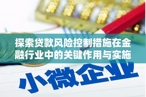大安探索贷款风险控制措施在金融行业中的关键作用与实施策略