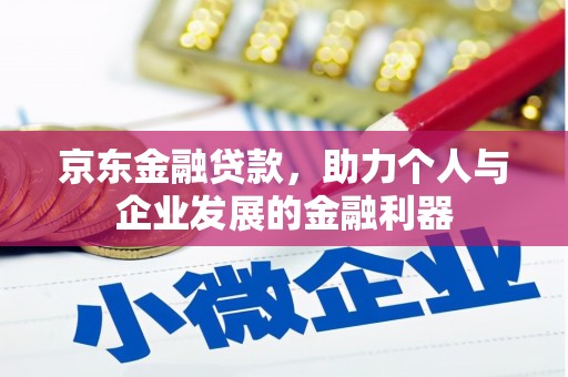大安京东金融贷款，助力个人与企业发展的金融利器