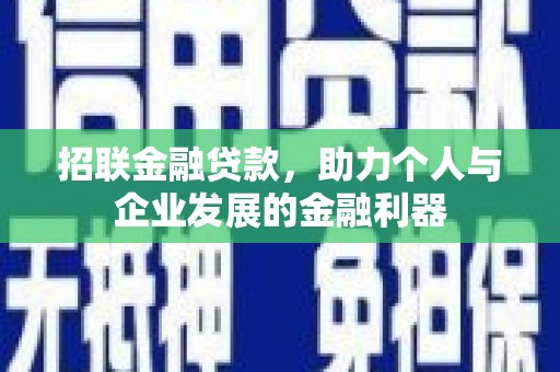 大安招联金融贷款，助力个人与企业发展的金融利器