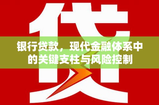 大安银行贷款，现代金融体系中的关键支柱与风险控制