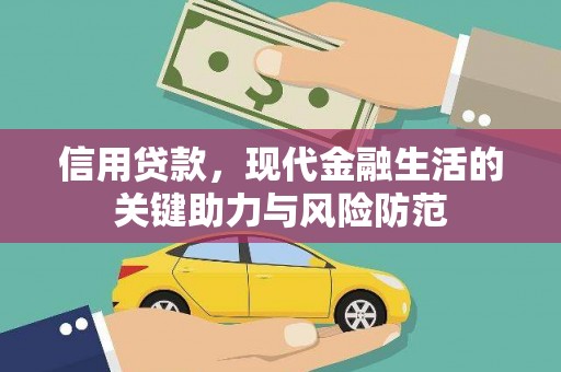 大安信用贷款，现代金融生活的关键助力与风险防范