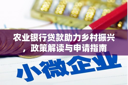 大安农业银行贷款助力乡村振兴，政策解读与申请指南