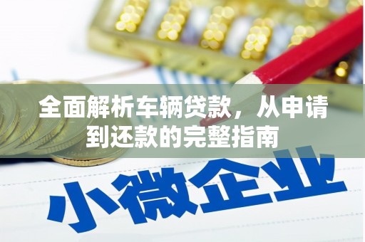 大安全面解析车辆贷款，从申请到还款的完整指南