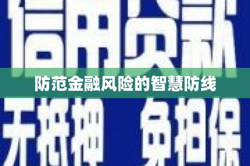 大安防范金融风险的智慧防线